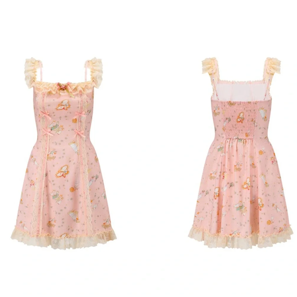Lacemade daisy kite dress fairycore cottage kawaii fairy floral Lolita - Picture 6 of 12